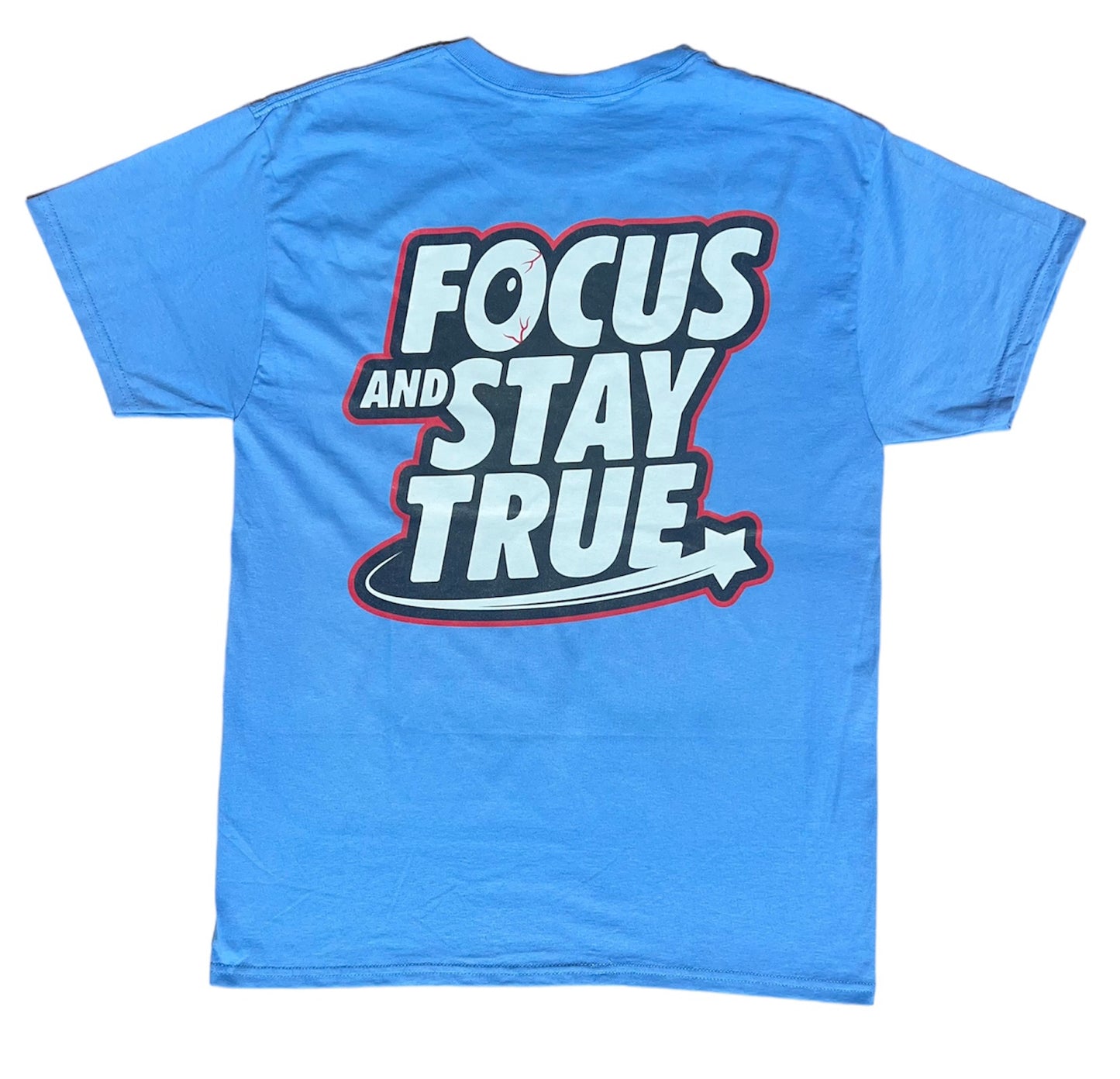 Stacked Logo Tee (Carolina Blue)