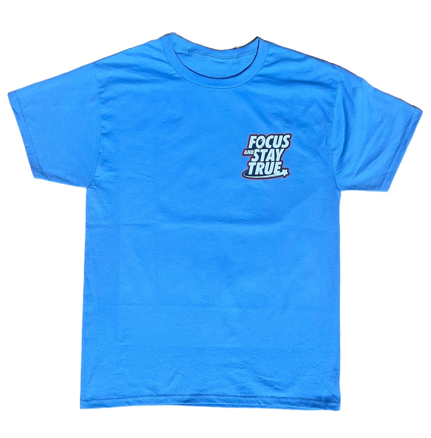 Stacked Logo Tee (Carolina Blue)