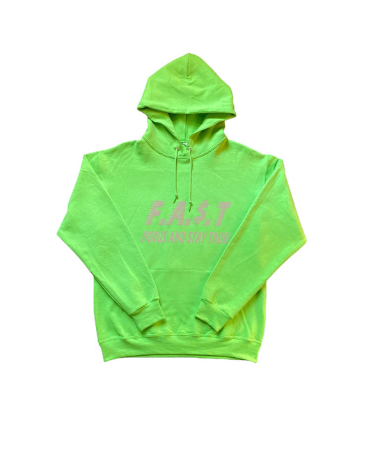 NEON GREEN “F.A.$.T” HOODIE